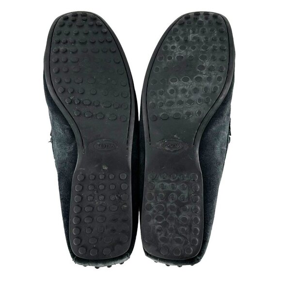 Tod\'s Navy Blue Suede Leather Driving Moccasins Men\'s Size 8.5 main image 8